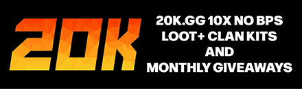 20K.GG | 10X No BPS | Loot+ | Clans | Kits | JUST WIPED