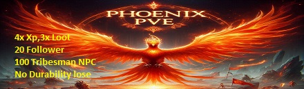 Phoenix PVE 4x XP,20 Follower,100 Tribesman NPC - Server Soulmask