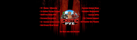 Exotic Haven PvE | RaidBases | No Raiding | No Decay | Noob Friendly