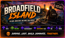 Broadfield Island - 3x Loot, Mech Days, Bot Shop, Raid Protect