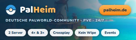 [DE] PalHeim.de • PvE 4x • Kein Wipe • Live-Karte & Ranglisten
