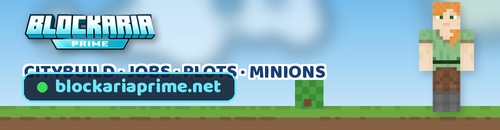 BlockariaPrime ⭐ Citybuild | Jobs | Plots | Minions