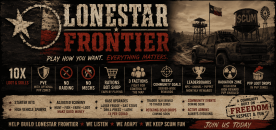LoneStars' Frontier | 10x Loot & Skills | PvE | Optional PvP | Active Admins