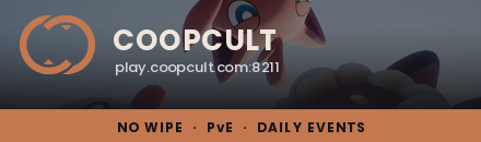 (NEW) COOPCULT · Kein Wipe · PvE · Täglich Events · Shop (DE/EN)