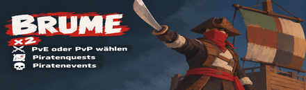 🏴‍☠️ BRUME x2 | PvE/PvP | Piraten | Quests | RaidableBases