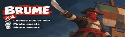 🏴‍☠️ BRUME x2 | PvE/PvP | Pirates | Quests | RaidableBases