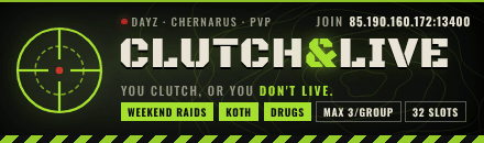 Clutch&Live | PvP | Bases & Weekend Sieges | KOTH | Drugs Economy